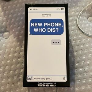 New phone, who dis? Adult card game